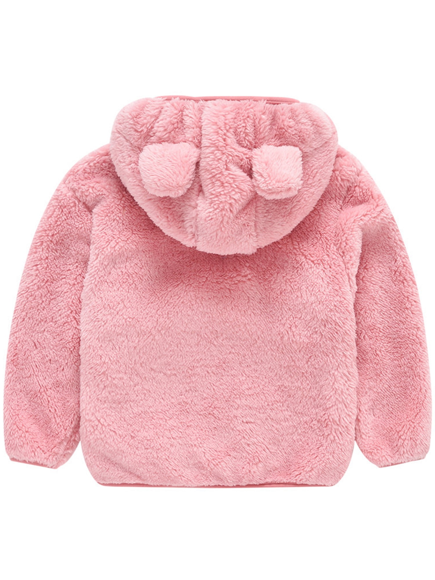 LOTUCY Baby Boys Girls Warm Fleece Hoodie Winter Warm Coat Jacket Cute Bear Shape Outwear