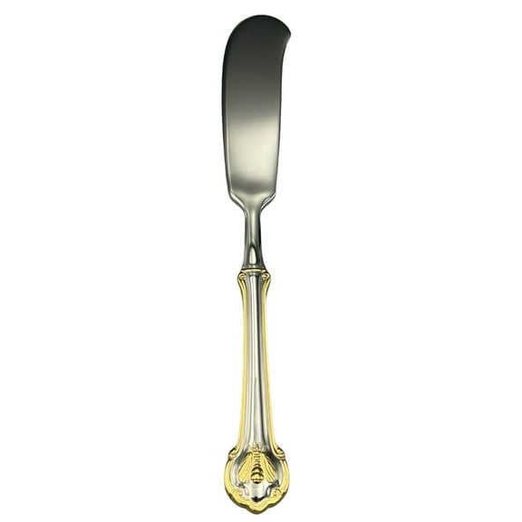 Wallace Napoleon Bee Gold Accent 18/10 Stainless Steel Butter Spreader