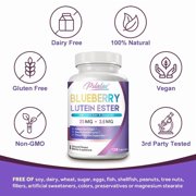 Blueberry Lutein Ester Capsules - with Zeaxanthin - Antioxidants, Vision & Eye Health Support - 120 Capsules
