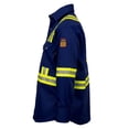 thumbnail image 5 of Flame Resistant High Visibility Hi Vis FR Shirt - 100% C - 7 oz (3X-Large, Navy Blue), 5 of 6