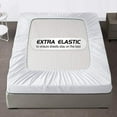 thumbnail image 2 of Vedanta Home Collection Fitted Sheet King Cotton Blend King One Fitted Sheet White Fit up to 21'' Inch Extra Deep Pocket Super Soft, 2 of 4