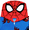 Spiderman Red, variant on Girls Hooded Sleeper, Sizes 4-12