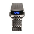 thumbnail image 3 of Electronic Watch, Alloy Watch Versatile Fashionable  For Daily For Business Black Blue Light, 3 of 8