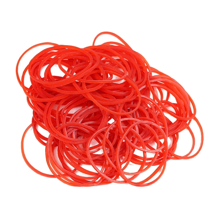 Red Elastic Rubber Bands Vegetable Stretchable Band for Home Office Kitchen  (500g, about 1500psc)