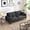 Dark Gray, variant on 74" High Resilience three seater Sofa, Wooden Frame 3 Seat Sofa, Comfy , Modern Upholstered Sofa, Living Room Bedroom Apartment , Orange