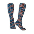 thumbnail image 4 of Haiem Tropical Leaves Socks, Funny Novelty Crazy Design Cotton Socks Sports Socks Knee High Socks For Men, Women,1Pairs - Gift For Working Friends, 4 of 9