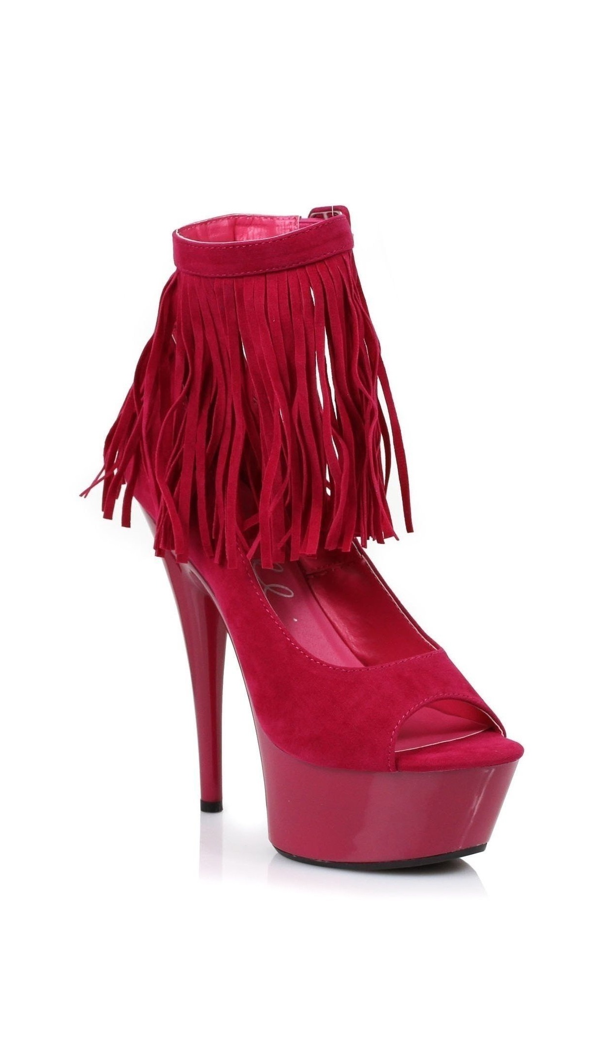 609-APONI 6 Fringe High Top Heels Platforms main image 0