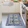 thumbnail image 3 of Entryway Rug 2'x3', Nautical Archor Kitchen Runner Rugs Non-Slip Carpet Mats, Vintage Country Ocean Archor Blue Stripes Bedside Rugs Runners Washable Floor Carpet for Bathroom Laundry Room, 3 of 8