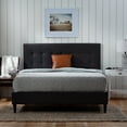 thumbnail image 3 of Rest Haven Ells Square Tufted Upholstered Bed, California King, Charcoal, 3 of 6