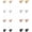 Style 4(2-3mm), variant on 5 Pairs Stud Earring 316L Stainless Steel Stud Earrings Simple Polished 3-7mm Ball Earring Studs for Women Men