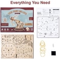 thumbnail image 6 of ROBOTIME Siege Heavy Ballista Wooden 3D Puzzle Toy Kits to Build, Home Decor Building Model Craft Kits, Gifts for Teens Adults, 6 of 6