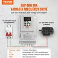 thumbnail image 2 of 4KW Variable Frequency Drive with Overload Protection | 5HP 18A VFD for 3-Phase Motors | Energy Saving Speed Controller for Pumps, Fans & Machinery, 2 of 6