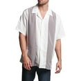thumbnail image 5 of G-Style USA Men's Two Tone Retro Button Down Bowling Shirts, 5 of 6