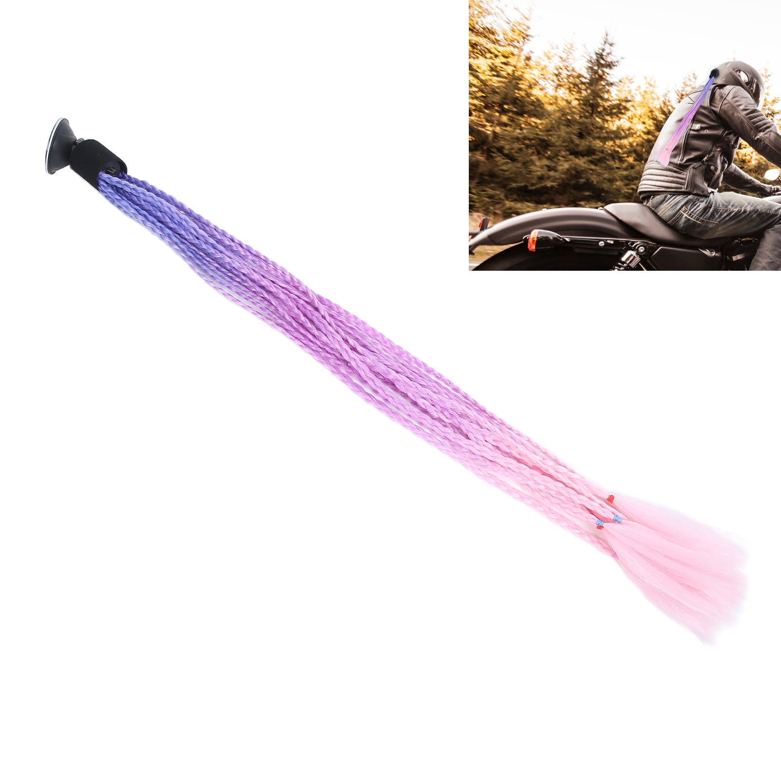 Octpeak Helmet Decoration Ponytail,Motorcycle Helmet Braids Ponytail Stylish Helmets Dreadlocks