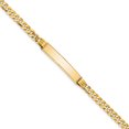 thumbnail image 1 of 10k Yellow Gold Curb Link Name Bar Identification Id Bracelet, 1 of 8