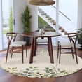thumbnail image 4 of Eucalyptus 6ft Round Rugs, Sage Green Farmhouse Leaf Pastoral Plant Washable Non-Slip Area Rugs for Living Room Bedroom Kitchen, Soft Low Pile Dining Room Kicthen Circle Carpet, Indoor Floor Rug, 4 of 9