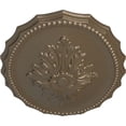 thumbnail image 3 of Ekena Millwork 16 7/8"W x 11 3/4"H x 1 1/2"P Oxford Ceiling Medallion, Hand-Painted Warm Silver, 3 of 5