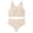 Beige, variant on Bixock Wireless Bra for Women No Underwire Plus Size Tank Bra Front Closure Fixed Cups Lift Support Breathable Abjustable Everyday Casual Women Under Wear