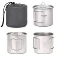 thumbnail image 2 of Ultralight Titanium Cup Outdoor Portable Camping Picnic Water Cup Mug with Foldable Handle 300ml350ml420ml450ml550ml650ml750ml, 2 of 7