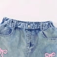 thumbnail image 3 of Plus Size Jeans Pull on Girl's Loose Casual Jeans Elastic Waist Straight Wide Leg Denim Pants Kids Clothes, 4-14 Years, 3 of 5