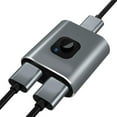 thumbnail image 1 of HD Multimedia Interface Switch, 18Gbps Transmission Rate HD Multimedia Interface Splitter Bidirectional  for Projector for Full HD TV for DVD Player, 1 of 8