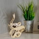 thumbnail image 1 of Mini estatua de , figura en miniatura de cerámica, adorno de mesa, escultura de Animal para dormitorio, sala de estar, entrada de chimenea Oro, 1 of 8