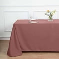 thumbnail image 2 of Efavormart Rectangle Tablecloth, 90"x132" Stain & Wrinkle Resistant Washable Table Cloth, Oblong Decorative Polyester Fabric Table Cover for Dining, Party, Wedding & Baby Shower- Cinnamon Rose/Gold, 2 of 11