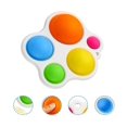 thumbnail image 5 of Fidget Toys, Fidget Toy Anti Stress Artículo satisfactorio para niños Juguetes de silicona, juguetes adecuados para regalos de juguetes para niños de 1 año (blanco), 5 of 5