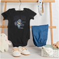 thumbnail image 3 of Mega Man Video Game Electric Varsity Romper Boys or Girls Infant Baby Brisco Brands NB, 3 of 6