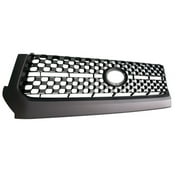 NINTE Front Grill Mesh Grille for Toyota Tundra 2014-2021 Replacement Matte Black 2PCS