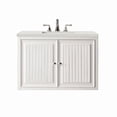 thumbnail image 2 of James Martin Vanities E645-V36-3Ldl Athens 36" Single Basin Poplar Wood Vanity Set - White, 2 of 2