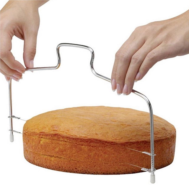 Nivelador De Cortador De Pastel Ajustable Cortador De Galletas De Pastel Profesional Con Alambres De Acero Inoxidable Herramienta Para Hornear seitruly HA035339-00