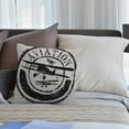 thumbnail image 2 of HGOD DESIGNS Black Retro Propeller Plane Throw Pillow Cover Decorative Lettering Aviation White Background Cushion Cover Pillow Cases Bedroom Livingroom 18" x 18", 2 of 6