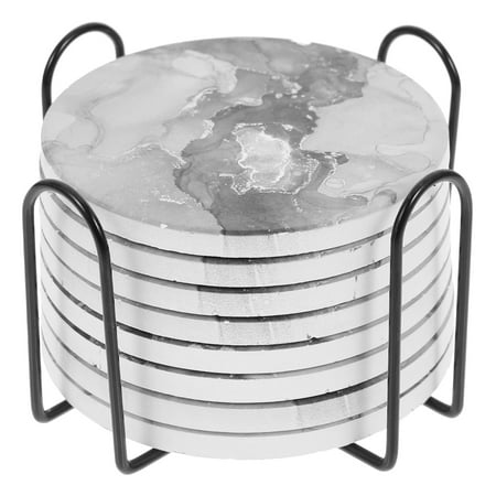 

Frcolor Coasters Coaster Cup Table Ceramic Hot Holder Mat Absorbent Drink Coffee Dish Marble Pads Pad Pot Stone Farmhouse Car