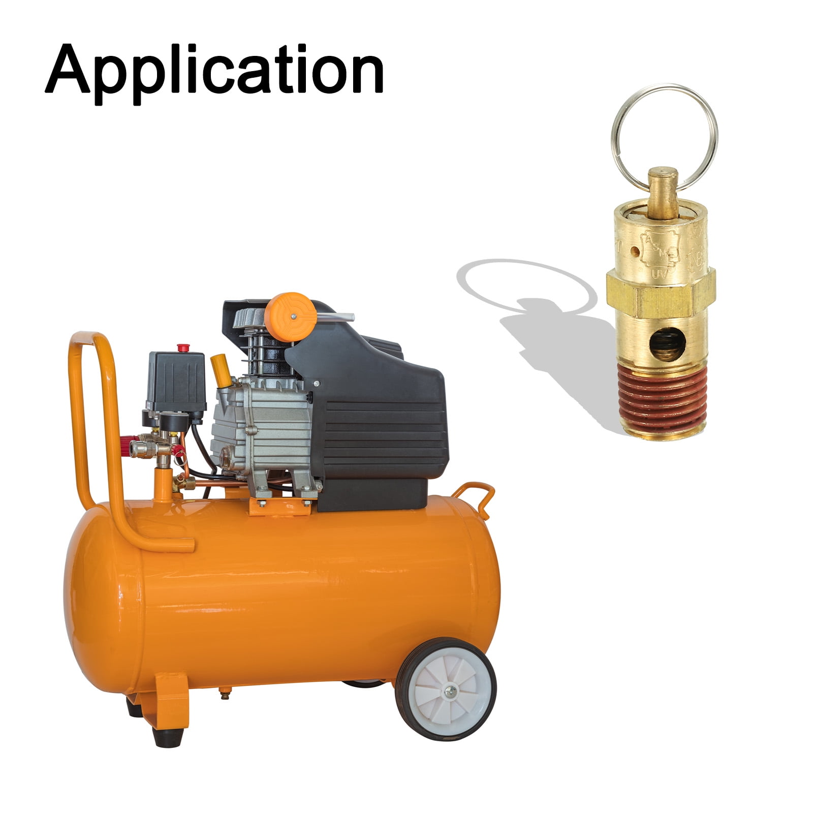 1/4" NPT Air Compressor Safety Relief Valve - 270 PSI, American Made, 1 Year Warranty 7 thumbnail image