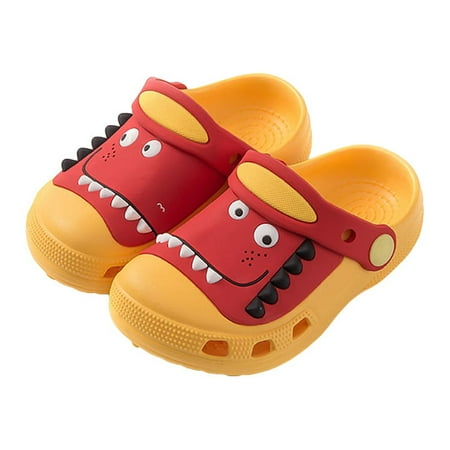 

DTOWER Children Dinosaur Clogs Cartoon Kids Garden Clogs Breathable Summer Slippers