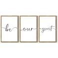 thumbnail image 3 of SHENIFY Be Our Guest Guest Room Wall Decor Guest Bedroom Wall Art 16x24in3pcs Natural Framed Farmhouse Guest Room Hanging Decoration, 3 of 6