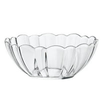 Luxshiny Transparent Acrylic Lotus Bowl - Lightweight Serving Bowl for Salad, Fruits, Desserts, Ideal for Parties, Gatherings, and Everyday Use