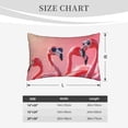 thumbnail image 5 of Binfone Cool Flamingos Sunglasses Scene Standard Size Pillowcase, Long Staple Pure Cotton Envelope Closure Pillow Cover (Pillow core not included),14"x20", 5 of 7