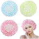 thumbnail image 1 of Gorros de ducha elásticos reutilizables Paquete de 3 | 44cm / 17.32in Max Stretch | Gorro de extensión de cabello | Previene el cabello mojado | Plegable para viajar | Spa, Salón, Hotel, Maquillaje, 1 of 7