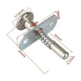 Plunger Latches, 6.5x45mm/0.26x1.77inch Steel SpringLoaded Bolt