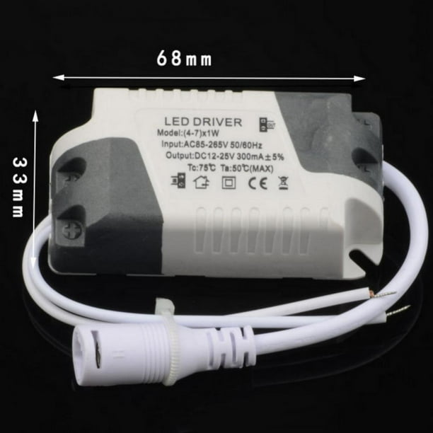 Vergadering Jeugd prioriteit LED Driver 1-3W Constant Current 300mA High Power AC 85-265V Connector  External Power Supply LED Ceiling Lamp Transformer - Walmart.com