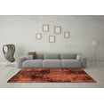 thumbnail image 3 of Ahgly Company Indoor Rectangle Abstract Orange Modern Area Rugs, 4' x 6', 3 of 4