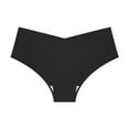 thumbnail image 3 of Durtebeua Women's V Cut High Waisted Bikini Bottom High Leg Cut Swimsuit Bathing Suit Bottoms Black,M, 3 of 3