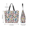thumbnail image 6 of Fuzoiu Colorful Flying Butterflies Print Tote Bags for Women,Shoulder Bag, Gym Tote,Top Handle Ladies Shoulder Bags for Work Beach Travel and Shopping Grocery, 6 of 9