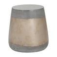 thumbnail image 3 of Sunpan Aries 15" Round-shaped Modern Concrete Side Table in Gold/Gray, 3 of 4