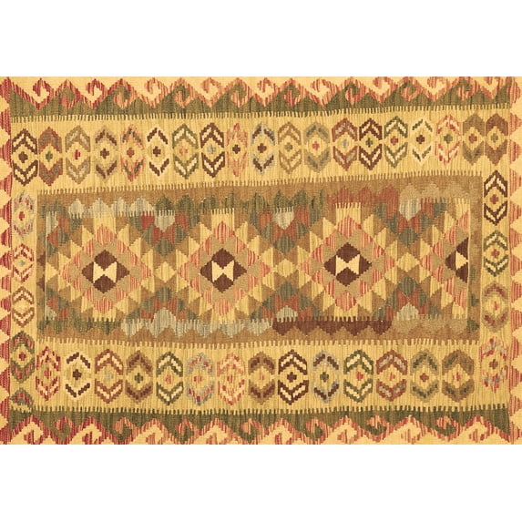 Ahgly Company Indoor Rectangle Southwestern Brown Country Area Rugs, 3' x 5'