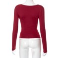 thumbnail image 4 of Camiseta De Verano Camisa de mujer Cami Top Y2K Style Backless Slim Fit Streetwear Traje (Rojo M) Cgtredaw Para estrenar, 4 of 7
