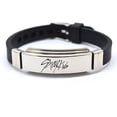 thumbnail image 1 of Dsseng Bracelet Kpop Stray Kids Je Suis Qui Bracelet en Acier Inoxydable Bracelet en Silicone Bijoux de Mode, 1 of 6
