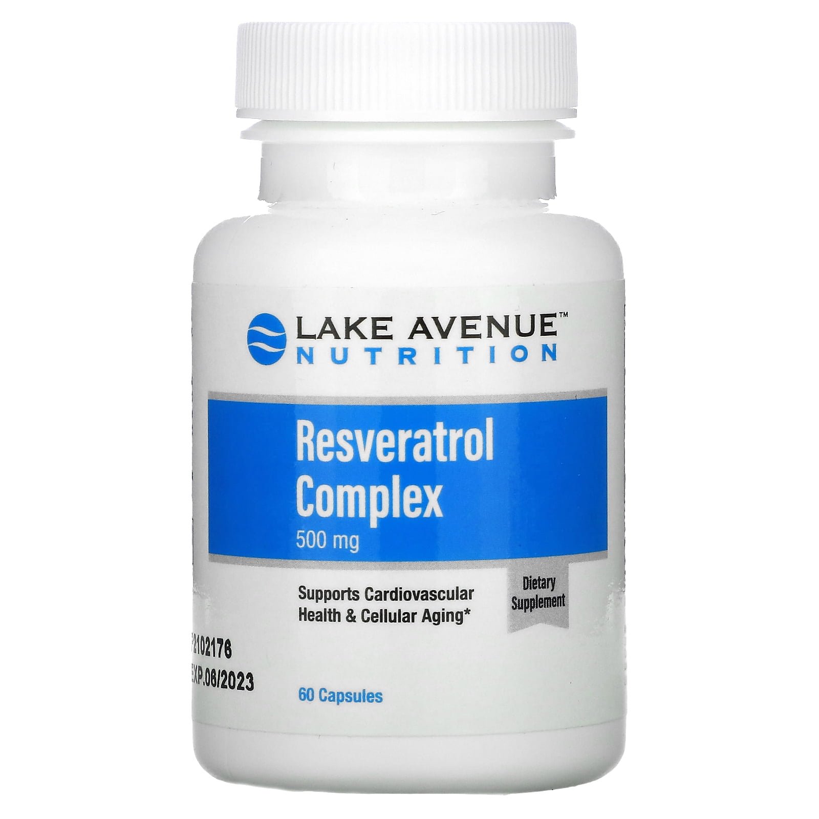 Resveratrol Complex, 500 mg, 60 Capsules, Lake Avenue Nutrition